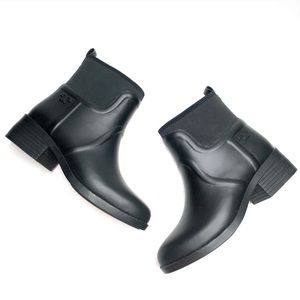 Tory Burch Black Short Rain Boot
